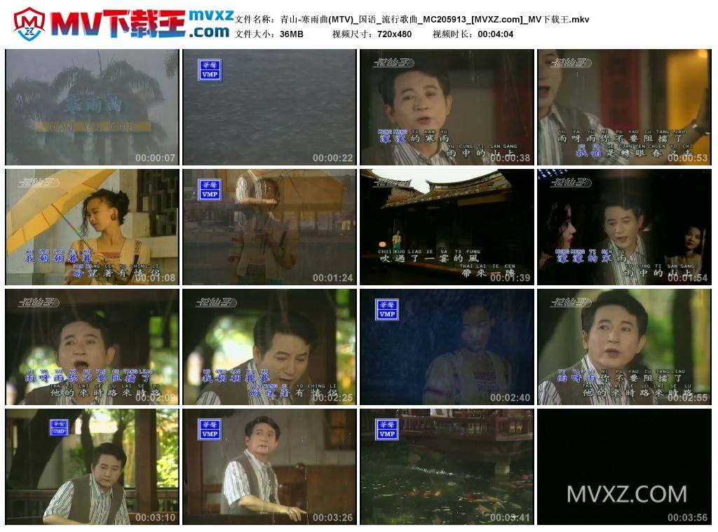 青山-寒雨曲(MTV)_国语_流行歌曲_MC205913